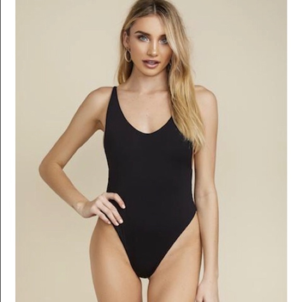 {Dippin’ Daisy’s Swimwear} Charcoal One Piece Sm